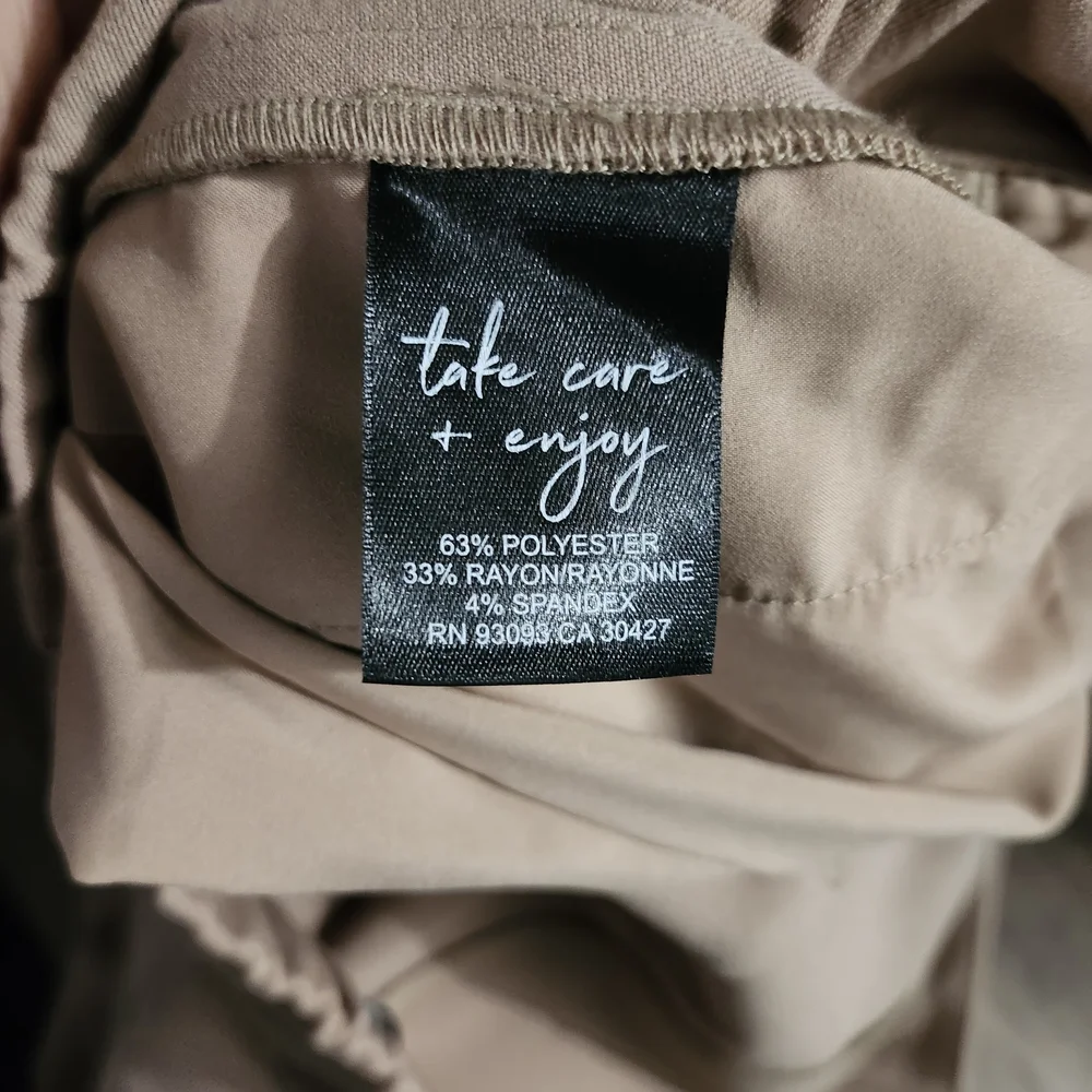 NIC+ZOE Women's Tan Wide Leg Pants - Picture 8 of 8